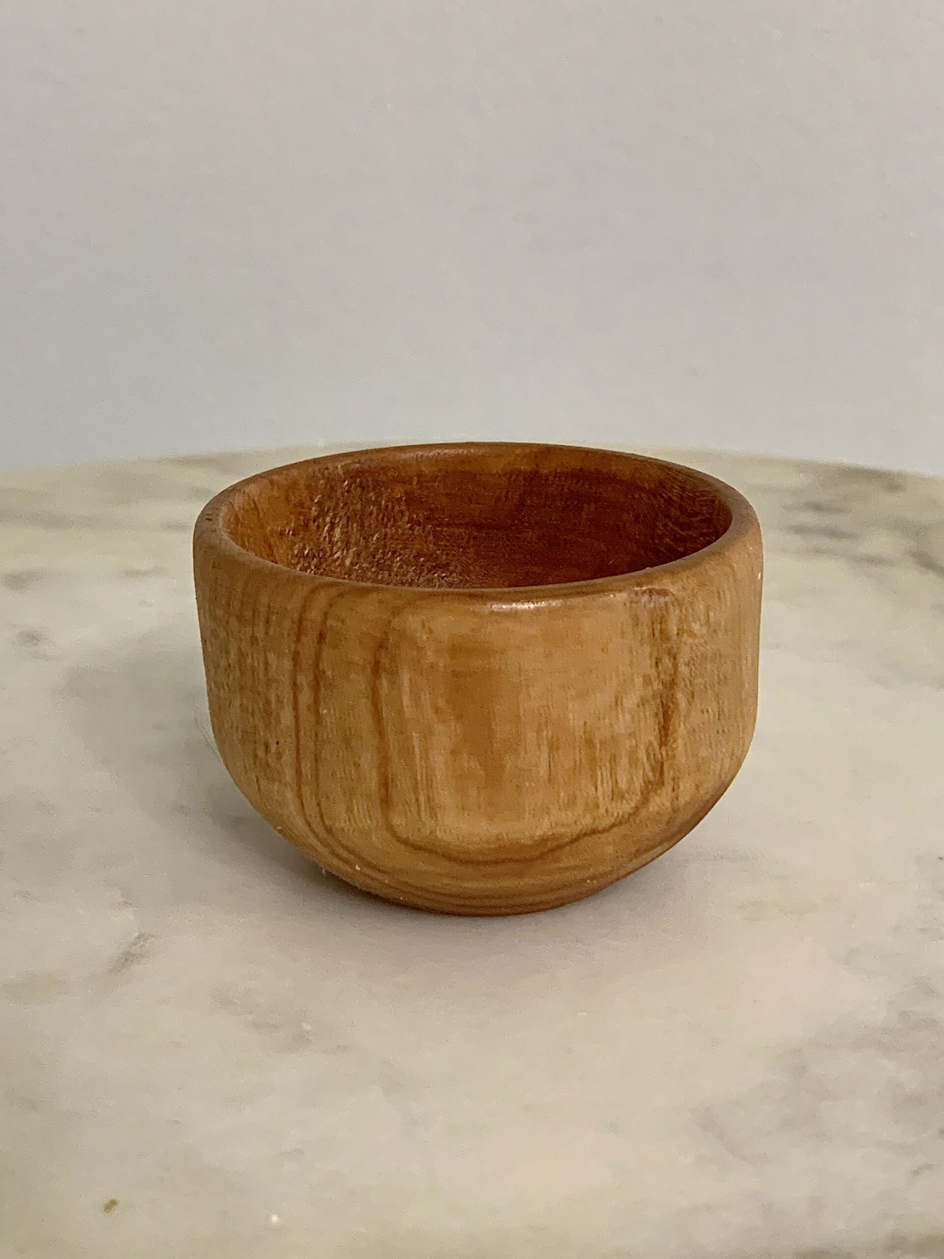 wooden pinch pot