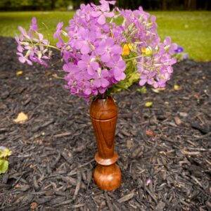 small wooden vase handmade made from oak